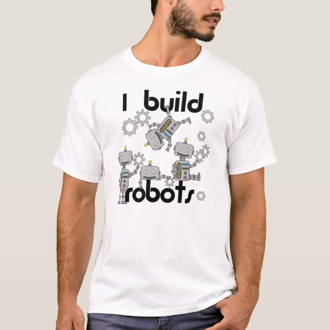 Camiseta Eu construo robôs (Frente)