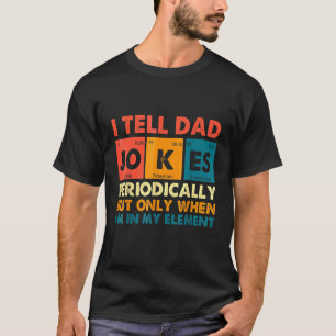 Camiseta Eu conto piadas do papai periodicamente Papai vin