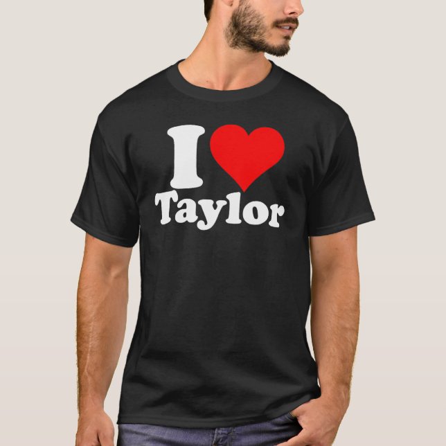 CAMISETA EU CORAÇÃO AMOR TAYLOR (Frente)