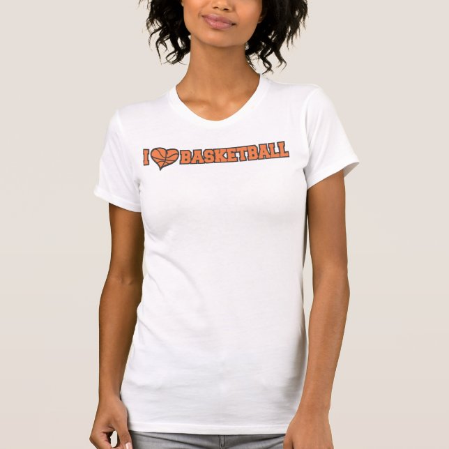 Camiseta Eu coração Basquete Love (Frente)