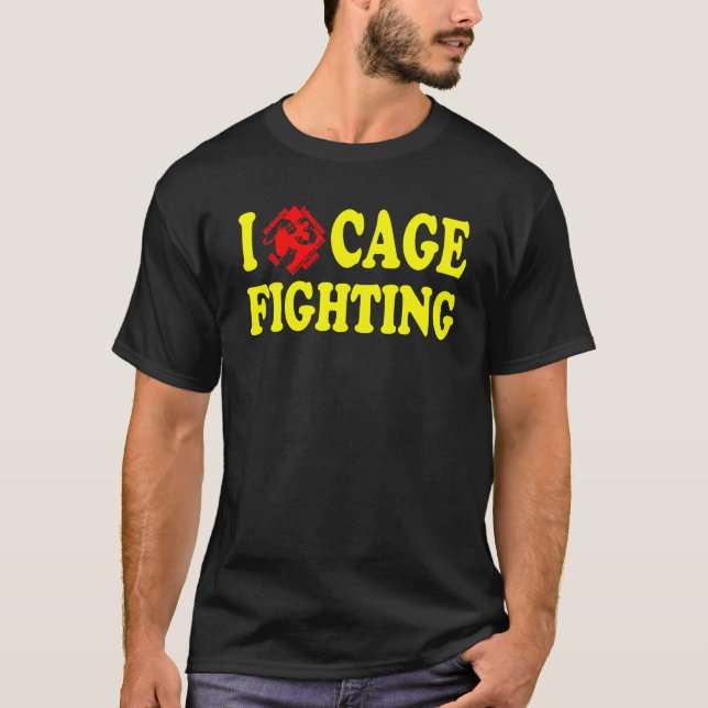 Camiseta Eu (coração C3) prendo o T preto de combate (Frente)