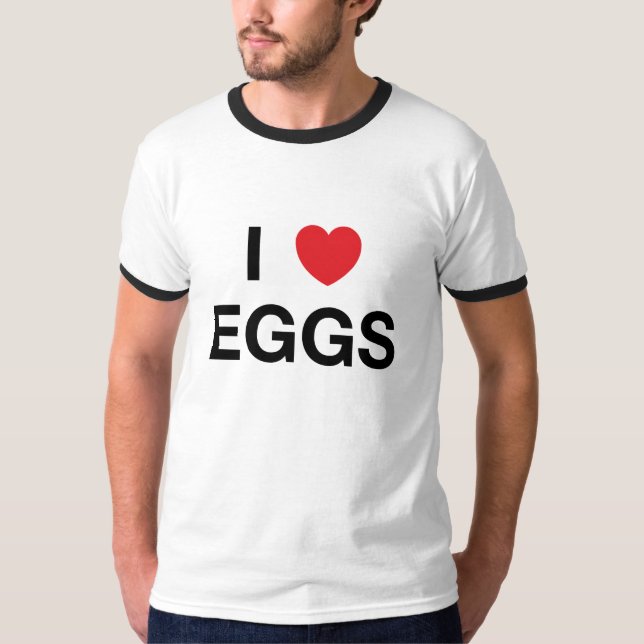 Camiseta EU CORAÇÃO EGGS o t-shirt (Frente)