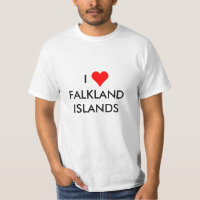 Eu coração ilhas falkland