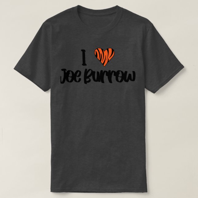 Camiseta Eu coração Joe Burrow (Frente do Design)
