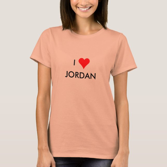 Camiseta eu coração jordan (Frente)