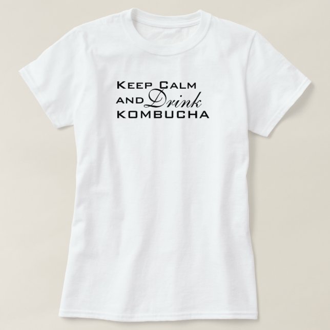 Camiseta Eu coração Kombucha (Frente do Design)
