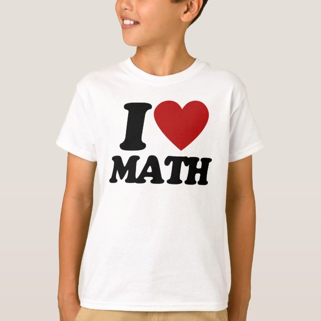 Camiseta Eu coração matemática (Frente)
