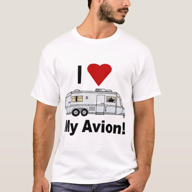 Camiseta Eu coração meu avião (Frente)