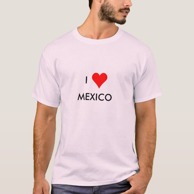 Camiseta eu coração méxico (Frente)