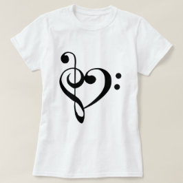Camiseta Eu coração música