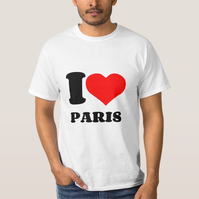 CAMISETA EU CORAÇÃO PARIS (Frente)