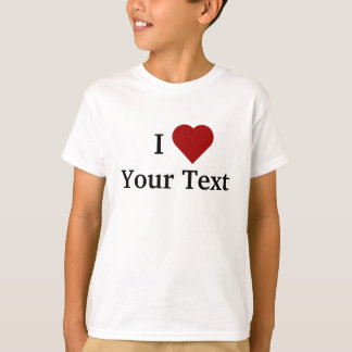 Camiseta Eu coração (personalize) caçôo o t-shirt