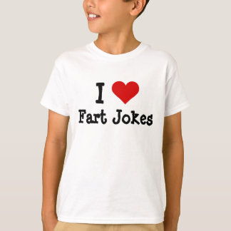 Camiseta Eu coração Piadas Fart engraçadas