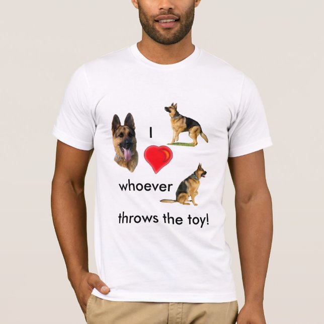 Camiseta Eu coração quem quer que jogo o brinquedo (Frente)