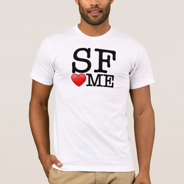 Camiseta Eu coração SF. (Frente)