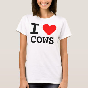 Camiseta Eu Coração Vacas
