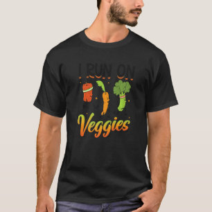 Camiseta Eu Corro Com Legumes Corredor Vegano