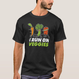 Camiseta Eu Corro Com Legumes Dieta De Cenoura Vegana Comid