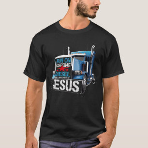 Camiseta Eu Corro Em Cafeine Diesel E Um Monte De Jesus