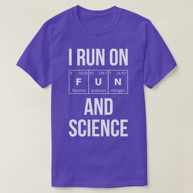 Camiseta Eu Corro Em Diversão E Ciência (Frente do Design)