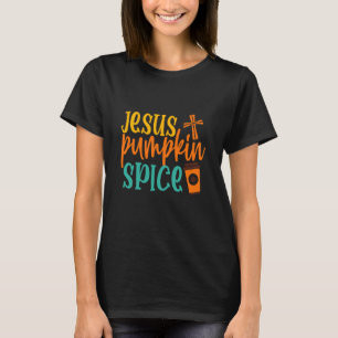 Camiseta Eu corro em Jesus e Pumpkin especiaria Jesus appar