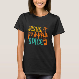 Camiseta Eu corro em Jesus e Pumpkin especiaria Jesus appar