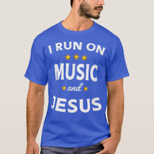 Camiseta Eu corro em Música e Jesus Professora de Música