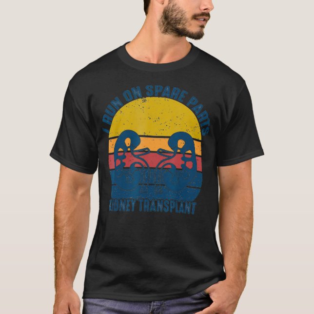 Camiseta Eu Corro Em Peças Sobressalentes Transplante De Ri (Frente)