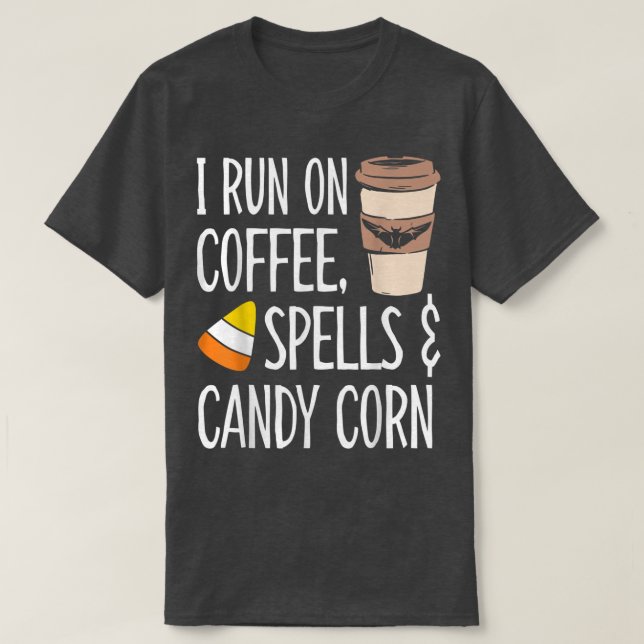 Camiseta Eu Corro Em Spelhas De Café E Milho De Candies (Frente do Design)