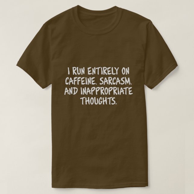 Camiseta Eu corro inteiramente... (Frente do Design)