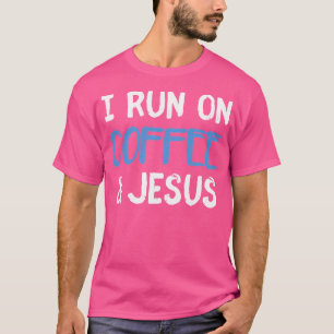 Camiseta Eu Corro No Café Caos Jesus Bonito Presente Cristã