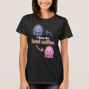 Camiseta Eu Corro No Café De Octopus Reversível Com Café Fo