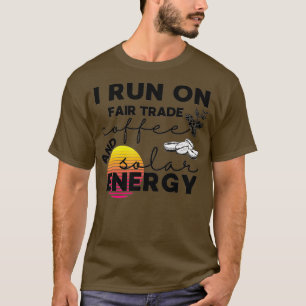 Camiseta Eu corro no café e energia solar