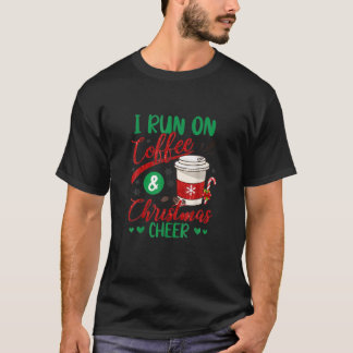 Camiseta Eu Corro No Café E No Natal Alegro Dizendo X
