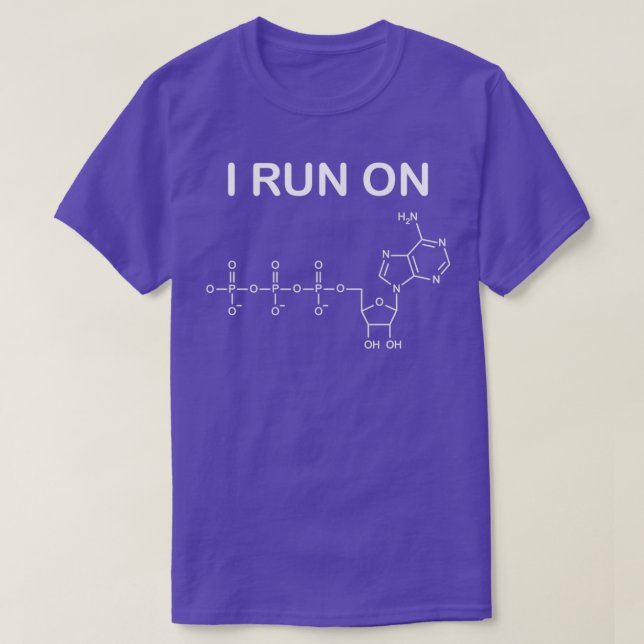 Camiseta Eu Corro No Presente Do Professor De Biologia ATP (Frente do Design)