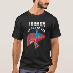Camiseta Eu Corro No Transplante De Órgãos De Doença Hepáti