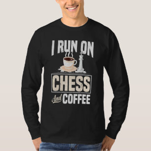 Camiseta Eu Corro No Xadrez E No Café Xeque-Xeque Abertura