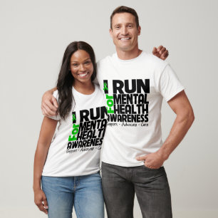 Camiseta Eu Corro Pela Consciência Da Saúde Mental