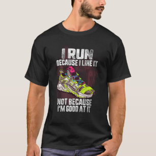 Camiseta Eu Corro Porque Eu Gosto De Não Ser Bom Em Corrid