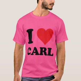 Camiseta Eu Corto Carl Primeiro Nome Eu Adoro Coisas Person