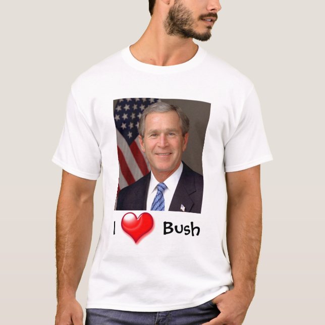 Camiseta Eu corto George Bush (Frente)