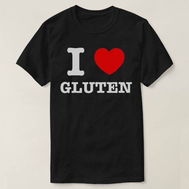 Camiseta Eu Corto Gluten Eu Adoro Gluten (Frente do Design)