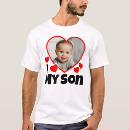 Camiseta Eu Corto Meu Filho Foto Personalizada Luz