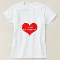 Eu Corto Meu Namorado Adoro Coração Vermelho Român