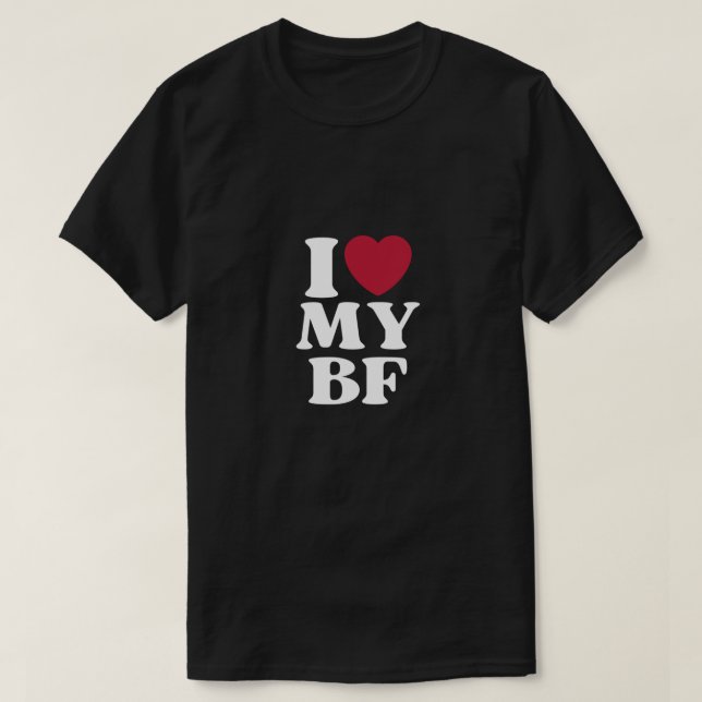 Camiseta Eu corto meu Namorado BF (Frente do Design)