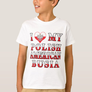 Camiseta Eu Corto Minha Busia Polonesa Americana