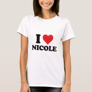 Camiseta Eu Corto Nicole Primeiro Nome Eu Adoro Stuf Person