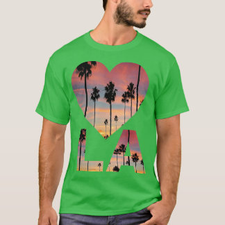 Camiseta Eu Corto O I Love LA Souvenir Los Angeles Califo