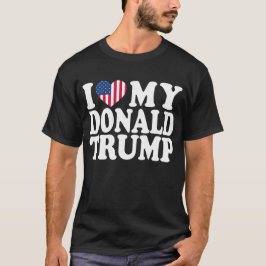 Camiseta Eu Corto O Meu Donald Trump Para O Presidente 2024