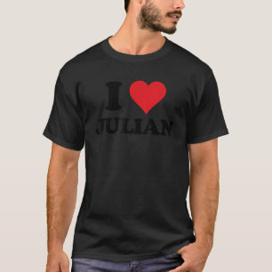 Camiseta Eu Corto Primeiro Nome Julian Eu Adoro Stuf Person